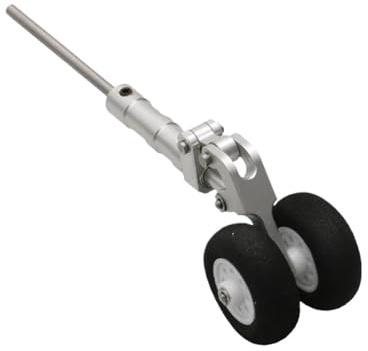RC-Flugzeug-Vorderfahrwerk Mit Stoßdämpfendem Rad Und Metallwelle