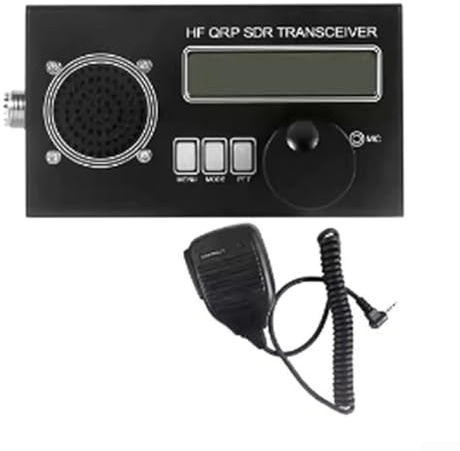 Transceptor USDX de 8 bandas HF QRP SSB/CW con micrófono integrado, batería de gran capacidad y cuerpo de aluminio para uso portátil