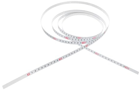 HOMSFOU Carbon Steel Adhesive Measuring Tape for Woodworking and Sewing Strong Self-adhesive Backing Workbench Ruler Sticky Metric Measure Tape for Precise Cutting and Crafting Meters