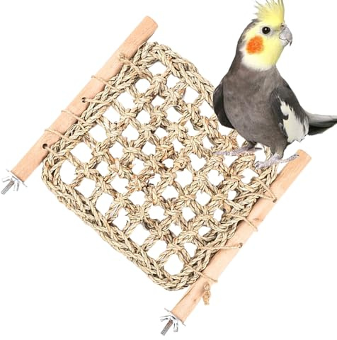 Genérico Escalera para Jaula de Aves,Soporte de Juego y Masticación para Periquitos,Accesorios para Jaulas de Aves | para Cacatúa Conure Agapornis Canario Pinzón Ejercicio Y Alimentación