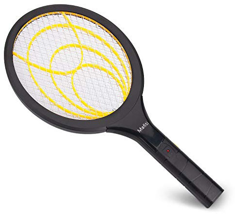 Mafiti Raquette Anti-Moustique Électrique Surface Multicouche Garantit Sécurité Facilité d'Utilisation pour Extérieur et Intérieur