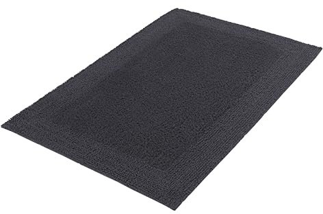 Kleine Wolke Badteppich Cotone, 60x 90 cm, Schiefer