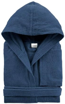 Morbidissimi Accappatoio Spugna Adulto Con Cappuccio, Cinturino e 2 Tasche, Accappatoi Uomo Donna in Spugna Morbida 400 gr/mq Puro Cotone V820