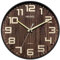 NUOVO Horloge murale ronde en bois de 30,5 cm, silencieuse et sans tic-tac rétro à grands chiffres pour salon, chambre à coucher, cuisine (30 cm)