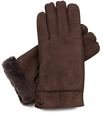 Hand Gewand by Weikert Lammfellhandschuhe aus spanischem Merino-Lammfell, extra weich, handgenäht, Herren Damen, Lederhandschuhe, Lammfell, warm gefüttert