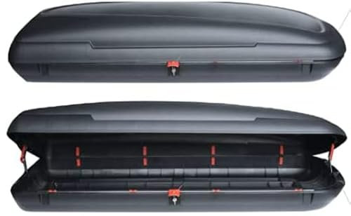 Box Baule da Tetto 480 LITRI Effetto CARBON Portapacchi Portatutto Portasci Portabagagli UNIVERSALE