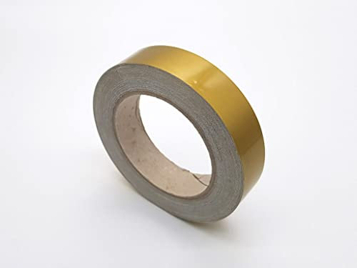 Orafol - Oracal 651 25 mm x 25 m (Laufmeter) Gold Glänzend Autofolie Möbelfolie - Selbstklebend, Autofolie/Möbelfolie/Küchenfolie (25mm x 25m, Gold)