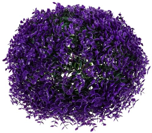 Milisten Artificial Topiary Ball Eucalyptus Leaf Decorative Ball Hanging Grass for Indoor Outdoor Home D Cor Wedding Party Garden 13.77 X 13.77 X 5.11 in