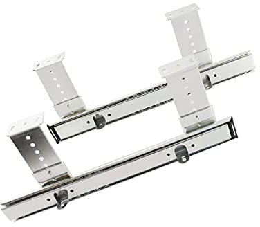 Tastaturschienen 300mm 350mm 400mm Schienen Für Tastaturschubladen Tastaturschieber Kugellager Seitlich Montiert Schwerlast Tablett-Zubehör Tragfähigkeit 30Kg Für Unter Dem Schreibtisch (1 Paar)