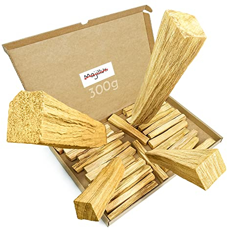 Majillux Palo Santo Natürliches Räucherwerk 300 g, Palo Santo Räucherholz, Premium Heiliges Holz aus Peru