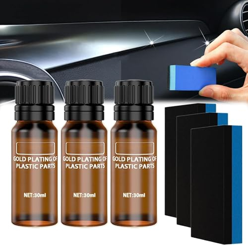 LSNTUU Falkeco Kunststoffsanierung Für Autos, Falkeco Kunststoffreiniger, Falkeco Kunststoff, Kunststoffsanierungsmittel Für Auto Falkeco (3PCS)
