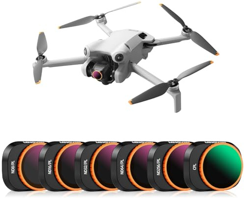 MINGVEN Mini 4 Pro ND/PL Filters Sets, 6 Pack | (CPL, ND8/PL, ND16/PL, ND32/PL, ND64/PL, ND256/PL), Neutral Density Filter Set for DJI Mini 4 Pro Drone Video Photography