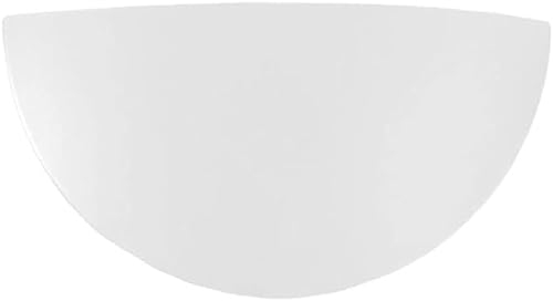 Ricambio vetro mezzaluna curvo opaco 30 cm