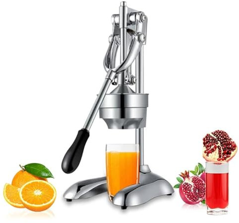 Spremiagrumi manuale in acciaio inox di grado commerciale, spremiagrumi professionale per arancia, limone, lime, melograno, resistente