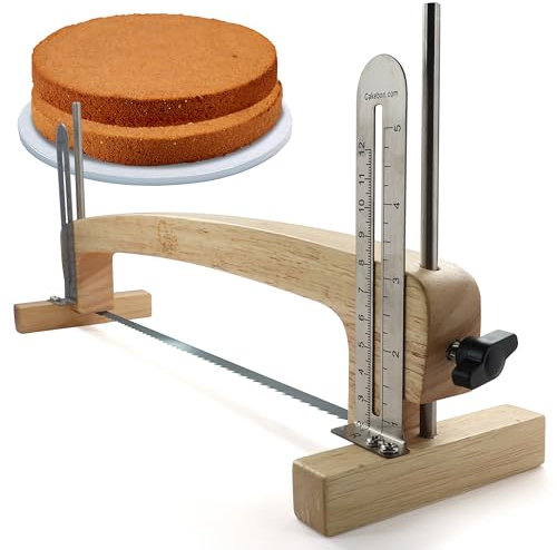 Cakebon Cake Leveler & Slicer Tool, Adjustable Blade for Even Cake Layers & Slices, Professional Cutting Tool Ideal for Bakers