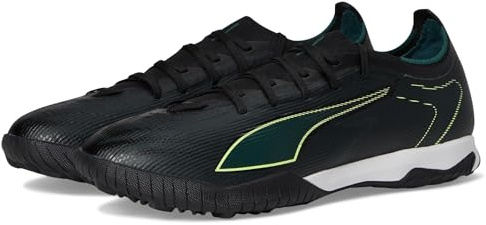 PUMA Ultra Match Turf Trainer - Scarpe da calcio da uomo, Nero-frizzante Terreno verde chiaro Ah25, 39 EU