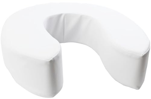 Unibos | Padded Raised Toilet Seat Without Lid, Elevated Comfort Toilet Seat Support for Elderly, Handicapped & Disabled Users