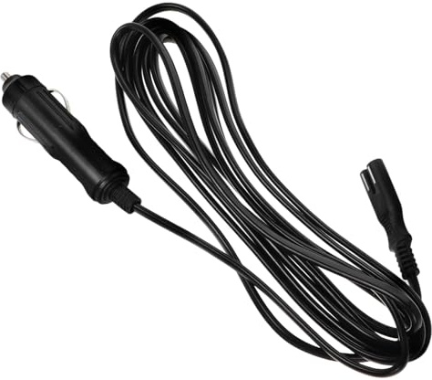 Cable 12 Alimentación Refrigerador para de Repuesto V de Coche | Cobre y Goma, Negro, Adaptador Automotriz Dc12v, Formato Ligero para Uso en Coche y Limpieza