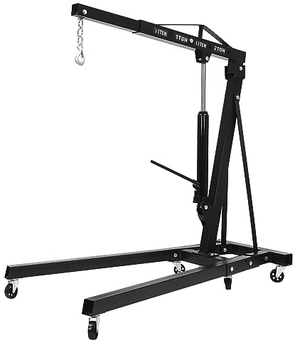 SHZICMY Werkstattkran 2000 KG Motorheber 4400 lbs klappbarer Motorhalter Motorkran Motorheber Werkstatt Kran
