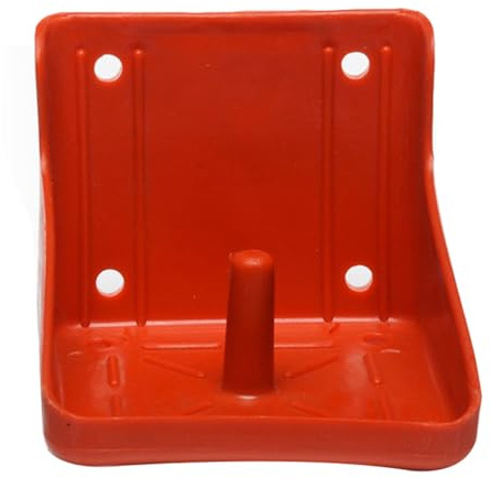 INOOMP Mineralstoff Leckschale und Futterbox aus Kunststoff und Eisen Viehfütterungsbox für Pferde und Wild Robuste Futterlösung für Landwirtschaft und Tierhaltung Rinder Zufällige Farbe