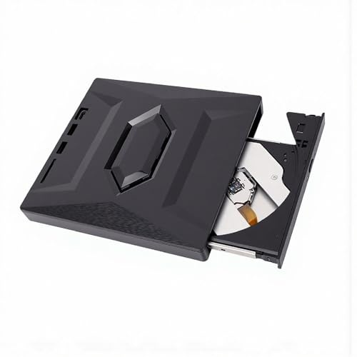 Jectse Extern -Enhet, USB 3.0 Typ C CD DVD-Brännare, Bärbar BD-Enhet för Bärbar Dator, Extern med Brännare, BD DVD CD-läsare
