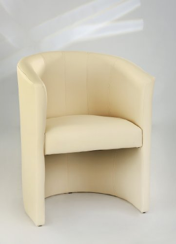 H&S Design Cocktailsessel Farbe Creme/beige Sessel Clubsessel Loungesessel Club Möbel Bürosessel Praxismöbel Farbe Creme/beige Kunstleder Neu