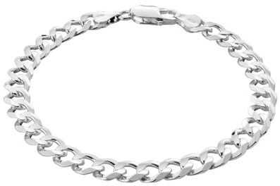 STERLL Herren-Armband aus massivem 925 Silber, ideal als Geschenk für Mann oder Freund, mit Schmuckbox