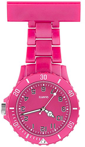 Taffstyle Kitteluhr für Damen – Analoge Quarz Schwesternuhr aus Silikon mit Sicherheitsnadel – Clip Uhr für Pflege, Medizin & Berufskleidung – leichte Krankenschwesternuhr in vielen Farben