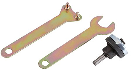 Electric Drill Metal Angle Grinder Flange Lock Inner and Outer Nut Wrench Spanner Connection Rod Kit Set (6mm Round)