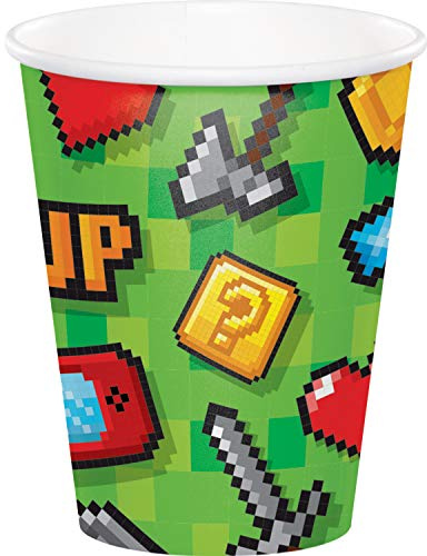 Creative Party PC336038 - Vasos de papel para videojuegos (8 unidades), multicolor