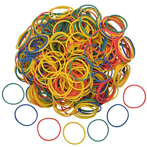 Nydotd 1000pcs Rubber Bands, Small Colorful Money Rubber Bands Bulk 2.5cm 1 inch Bank Paper Bills Dollars Elastic Stretchable Bands Strong Elastic Loop Office Supplies General Purpose Rubber Band
