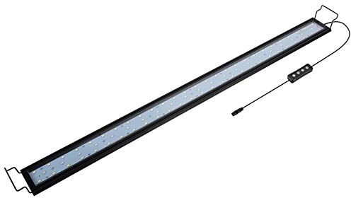 Hygger 32 W LED-Lampe für Aquarium, 111 – 137 cm, LED-Lampe mit Timer, dimmbar, Halterung verstellbar, für Beleuchtung (Weiß, Blau, Rot)