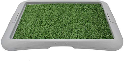 BPS Bandeja Sanitaria para Perros de Adecuado para Perra Adiestramiento Inodoro Interior para Perros Aseo Mascotas Plástico Color al Azar (Hierba: 64 x 48 x 4 cm) BPS-5704