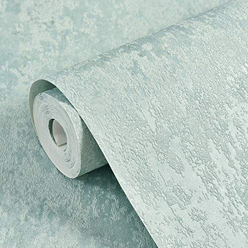 MEAIHOME American Country Vliestapete 3D Retro Pastoral Flower Tree AB Version mit Schlafzimmer Wohnzimmer Kinderzimmer TV Hintergrund Wand 1.73'W x 32.8'L Nicht Geklebt(Hellblau B)