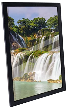 Hengsong Bilderrahmen 40x50,Schwarz Bilderrahmen,Bilderrahmen mit Plexi-Glas für Foto von 40x50 cm,42.9×62.9cm