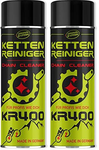 Original Syprin Fahrrad Kettenreiniger - Premium Antriebsreiniger für Mountainbike, E-Bike & Rennrad - Hochwertiger Fahrradkettenreiniger - Made in Germany - 2x500ml