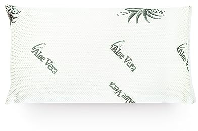 Mister Sandman Ergonomisches Kissen 40x80, Nackenkissen mit 2X Kissenbezug, Visco Kissen perfekt geeignet für Bauchschläfer, Rückenschläfer und Seitenschläfer, Memory Foam Kissen