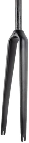 HIMALO 700c Rennrad Starre Gabel Carbon C Bremse Fahrrad-Gabel 25,4mm Gerades Rohr Vorderradgabel Gewindelos QR 9 * 100mm(Matte Black,3K)