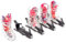 Deggelbam Set di 4 bicchierini da liquore a forma di sci con rilegatura. L'assoluto eye-catcher ad ogni festa ApresSki. Perfetto come regalo di compleanno o semplicemente perché! 4cl nero