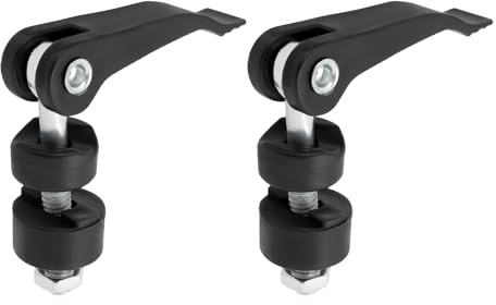 eMagTech 2 st handtagsknopp mutter skruvbult 45 x 6 mm kakel pusher låsskruvmaskin snabbpressande justering skruv kakel pusher låsskruv för gräsklippare triangelhandtag knopp
