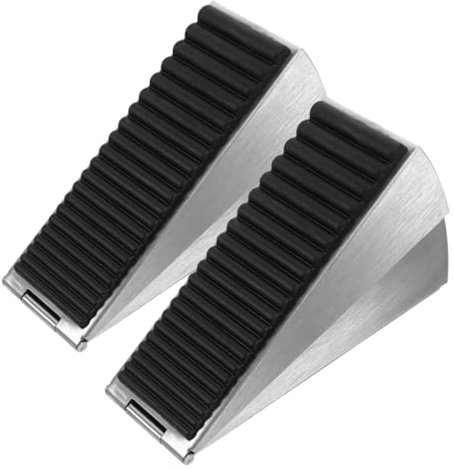 TOKIDNY 2pièces Cales De Porte Réglables Antidérapantes Pour Protection De Sol Wedge Stoppeur De Porte Inoxydable Installation Facile Et Design Élégant