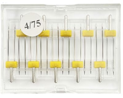 FackLOxc 10pcs Nähmaschinennadel Stretch Twin Nadel Doppelnadel Für Haushaltsnähmaschinenzubehör