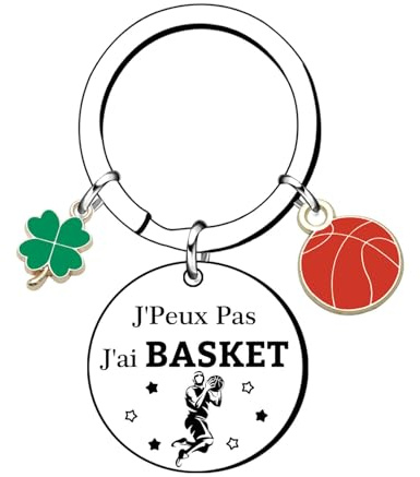 GUOYU Cadeau Fan de Basket Cadeaux Sport Cadeaux Athlètes Original Porteclef Personnalisé pour Basket Chasseur Football Golfeur Motard Ski Cycliste Rugby Cadeau