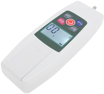 FTVOGUE Misuratore di Digitale, Misurazione Ad Alta Precisione 50 N con Spegnimento Automatico e Impostazioni del Limite Inferiore Superiore per Dinamometro Push-pull