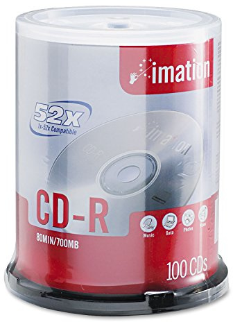 Imation 52x certifierad CD-R 700 MB 80 min spindelimation 100 Discs
