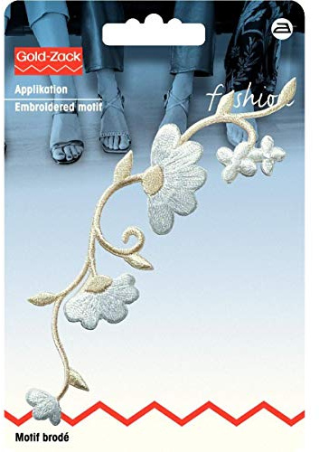 Prym 926149 Applikation Blumenranke weiß/creme