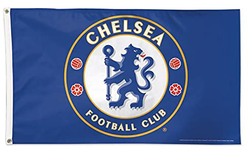 Chelsea - Bandiera della Premier League inglese, in poliestere, 90 x 150 cm