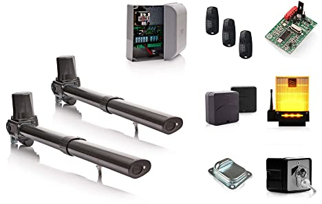 Drehtorantrieb 2 flüglig Set CAME KRONO KR 300 Einfahrtstor Schwingtor Antrieb Flügeltorantrieb Steuerung Funkmodul Fernbedienung Lichtschranken Blinkleuchte Schlüsseltaster