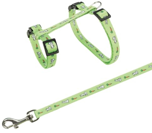 TRIXIE Geschirr mit Leine, Kaninchen - Diverse 25–44 cm/10 mm