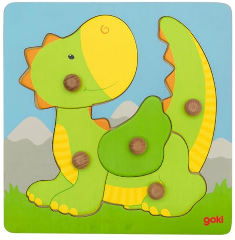 Goki 57553 - Steckpuzzle - Drache